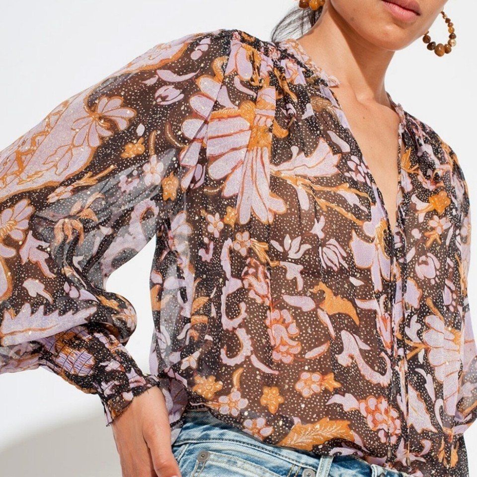 Ulla Johnson Camicette: Ulla Johnson  Bluse / blouse  S/M  Seiden / soie – Usato da Collonges venduto da arashee 1