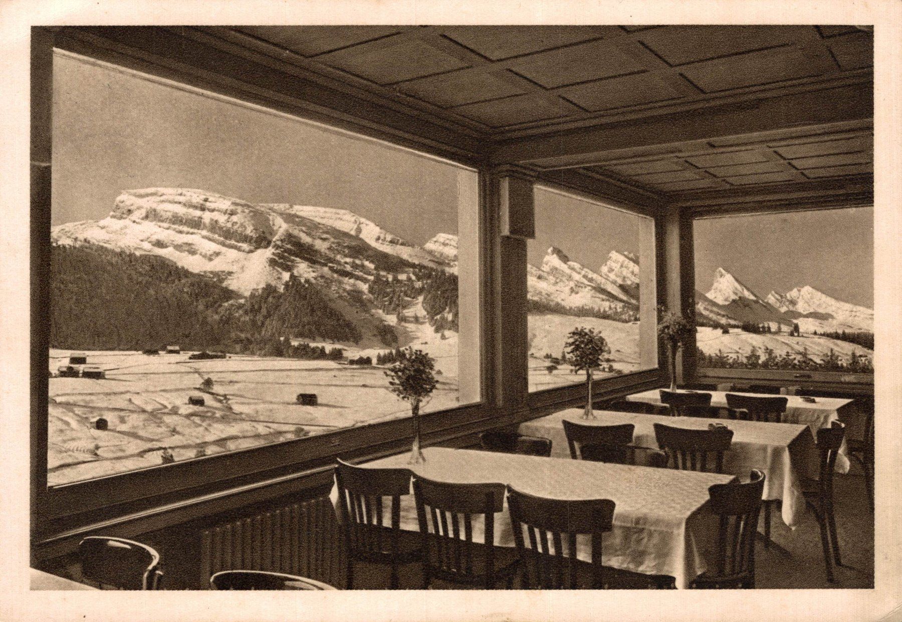 Cartes postales: Wildhaus - Hotel Acker. Speisesaal – D'occasion à Bronschhofen par Astore