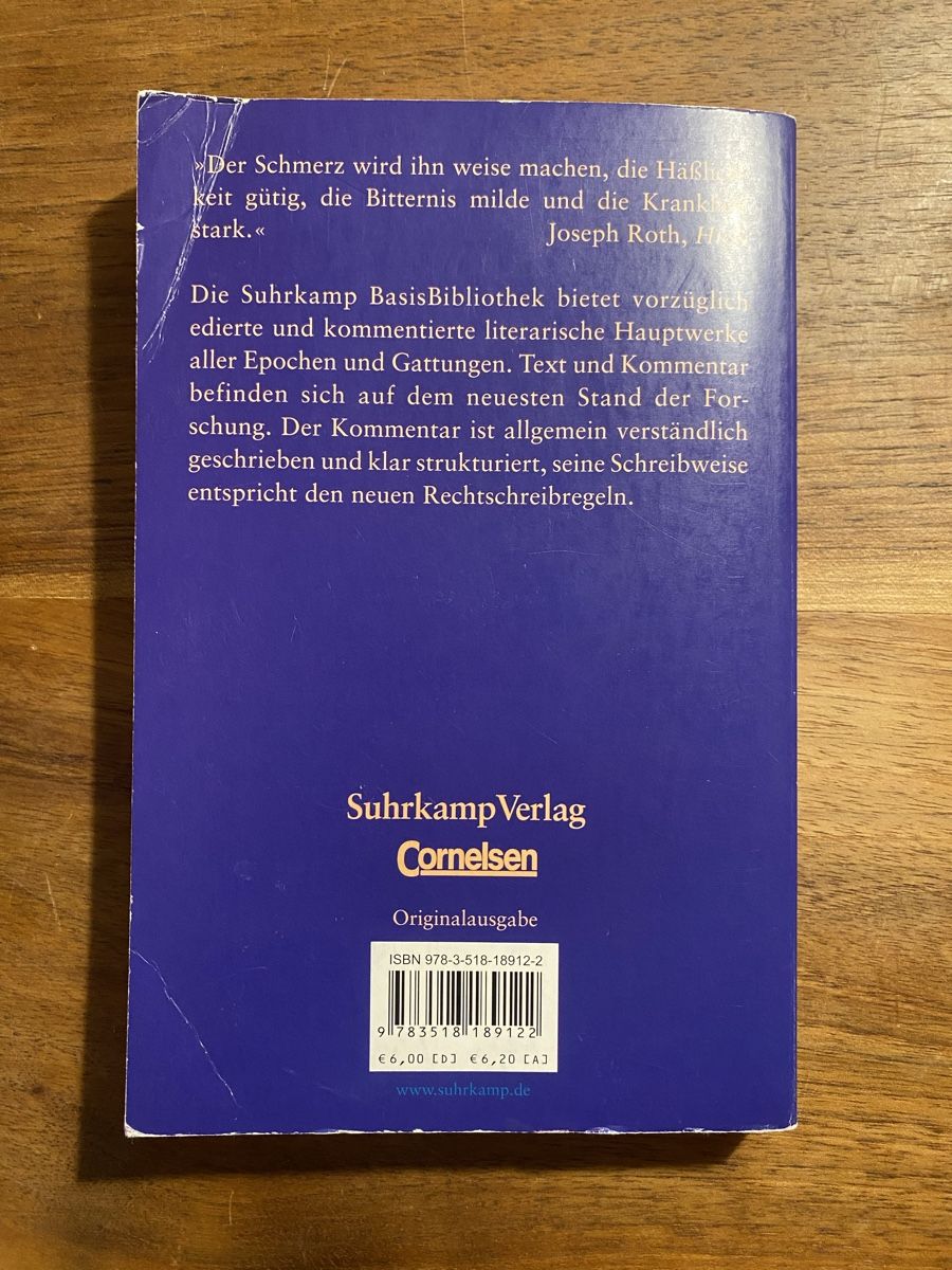 Livres: Joseph Roth: Hiob – D'occasion à Zürich par Max_Duer 1