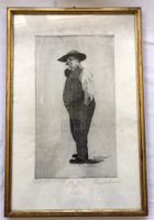 Arnold Oechslin (1885-1960) - Orig.Radierung - Selbstporträt
