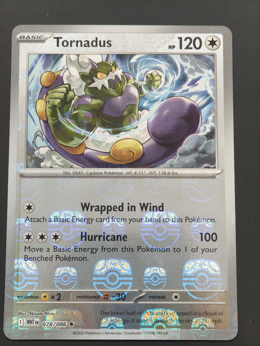 Pokémon Carte collezionabili: Tornadus Masterball 078/086 EN – Nuovo (secondo la descrizione) da Therwil venduto da Cordachu_Trade