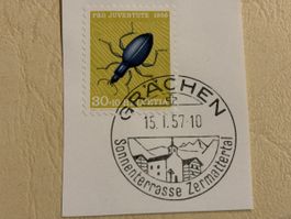 Motivstempel Grächen 15.1.1957