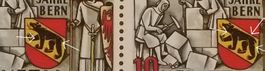 1214) Abart 253, diverse Punkte im Bär postfrisch