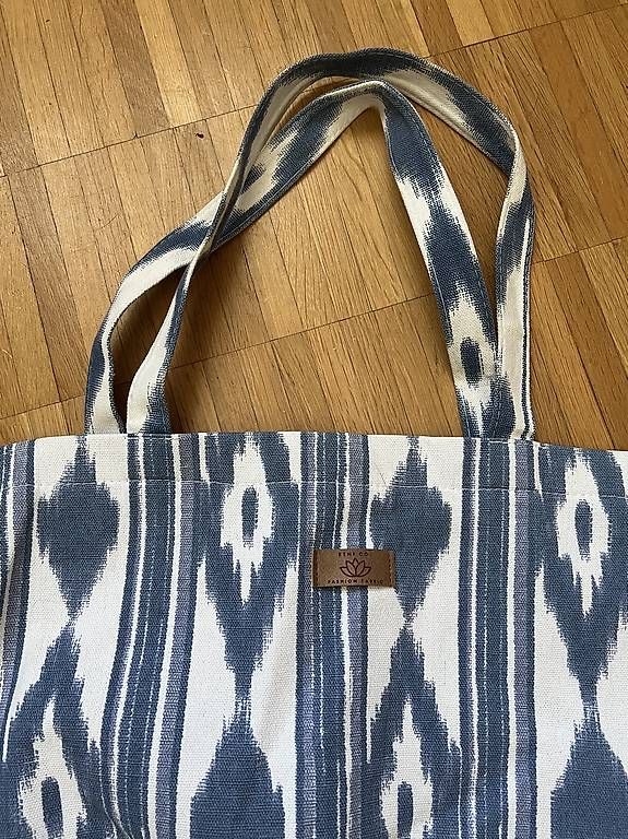 Borse: XXL STOFFTASCHE BLAU-WEISS – Usato da Urdorf venduto da Marybyii 3