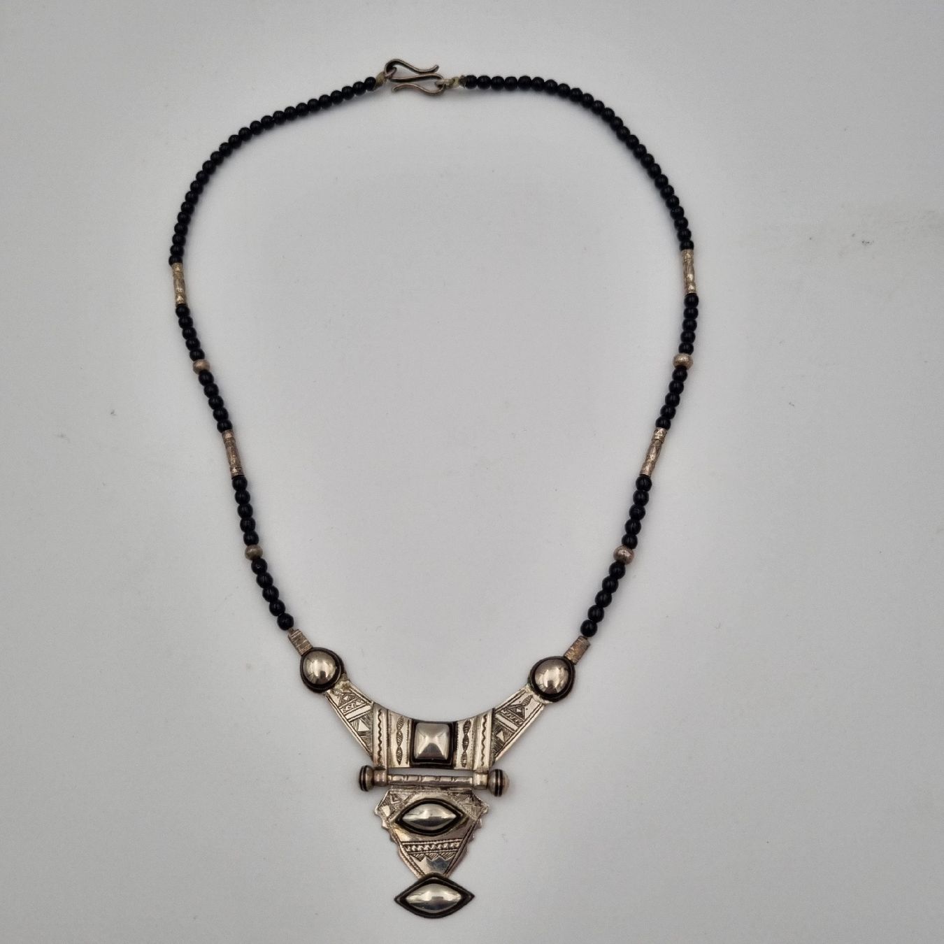 Catenine: Tuareg Silberkette mit Onyx – Usato da Kölliken venduto da ter_lkc7 1
