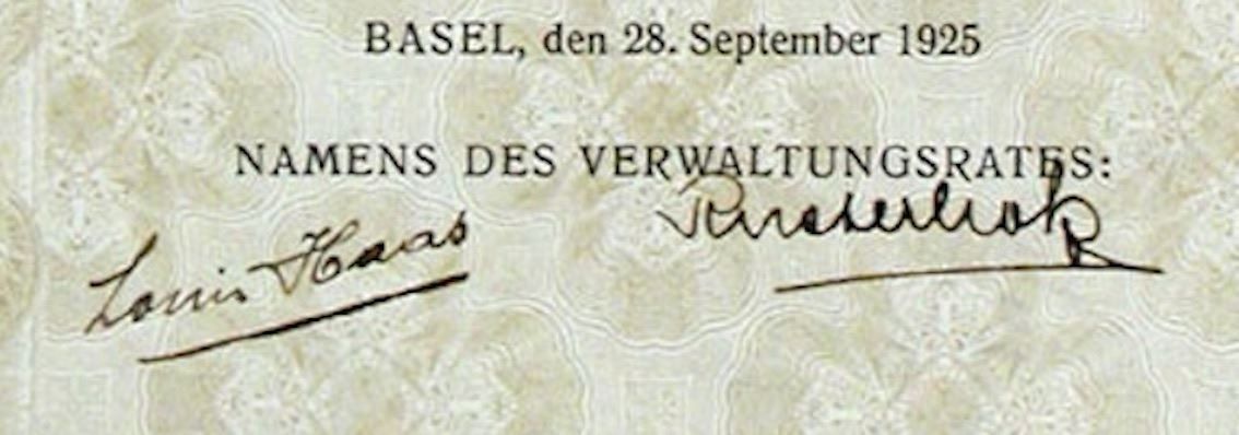 Documenti: OVA AG, Basel - 1925 – Usato da Solothurn venduto da Sgasche 1