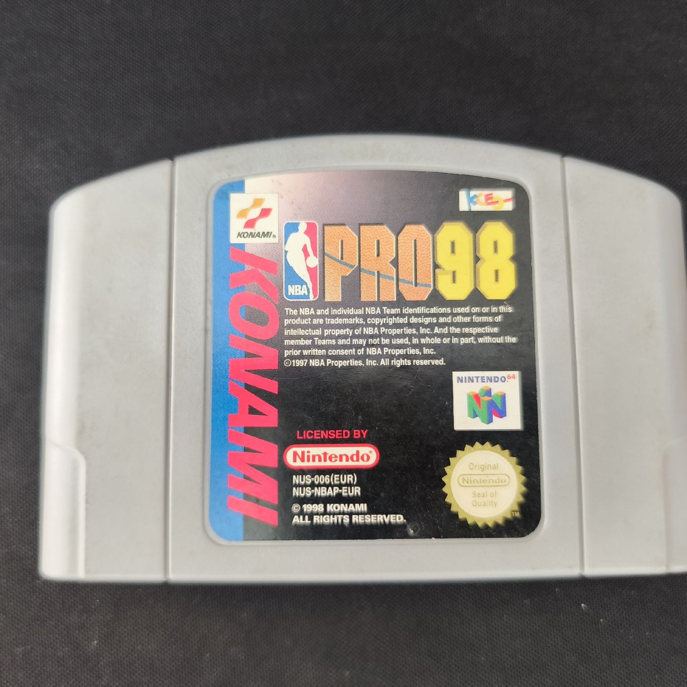 Jeux: Jeu NBA Pro 98 - Nintendo 64 – D'occasion à Montet (Broye) par Mimsoline