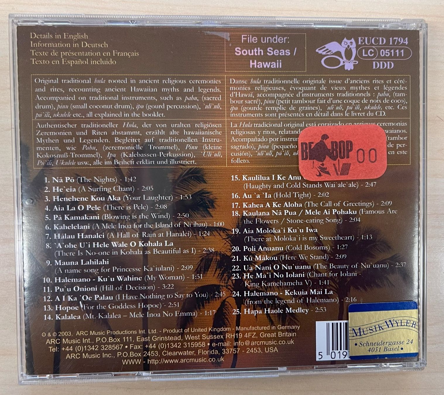 CDs: HAWAII: Traditional Hula CD – Gebraucht aus Oftringen von Vucki 1