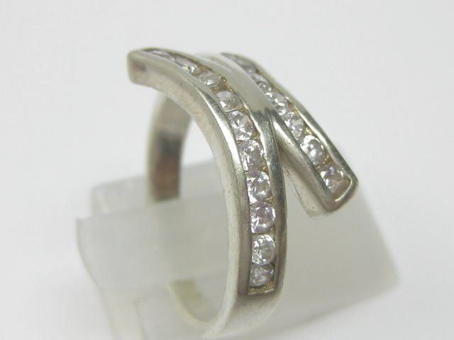 Anelli: Ring Silber 925 weisse Schmucksteine Gr. 57 – Usato da Ermatingen venduto da Decovin 3