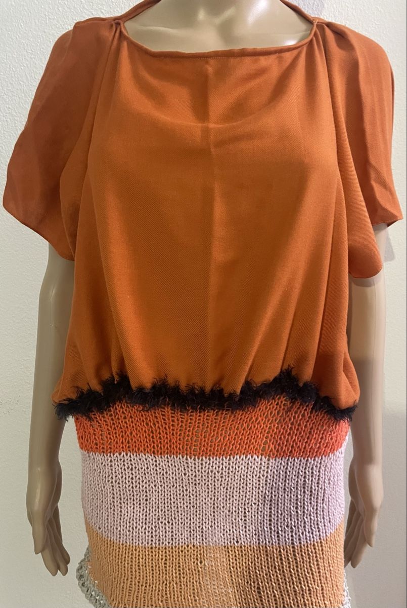 Robes: Kleid Orange Grösse M gestreift gestrickt – Neuf avec emballage d'origine à Au ZH par Jaggy4 4