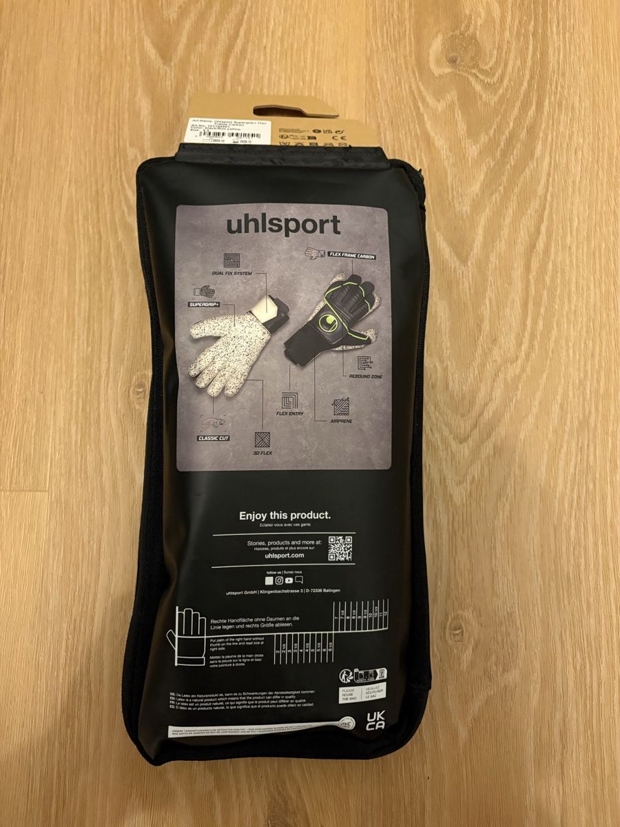 Gants & mitaines : Uhlsport Supergrip+ Flex Frame Carbon, Grösse 9.5, Neu! – Neuf avec emballage d'origine à Emmenbrücke par A1i 1