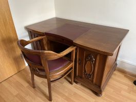 Holz Schreibtisch mit Stuhl