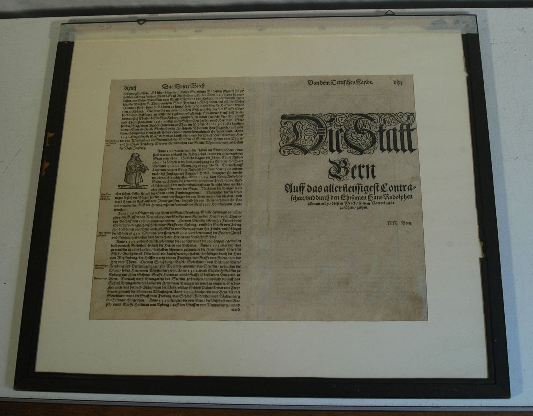 Stiche: Antiker Stich von Bern Doppelrahmen – Gebraucht aus Herisau von Wisen 6