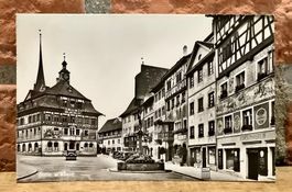 1959 - STEIN AM RHEIN - Rathausplatz & Oldtimer