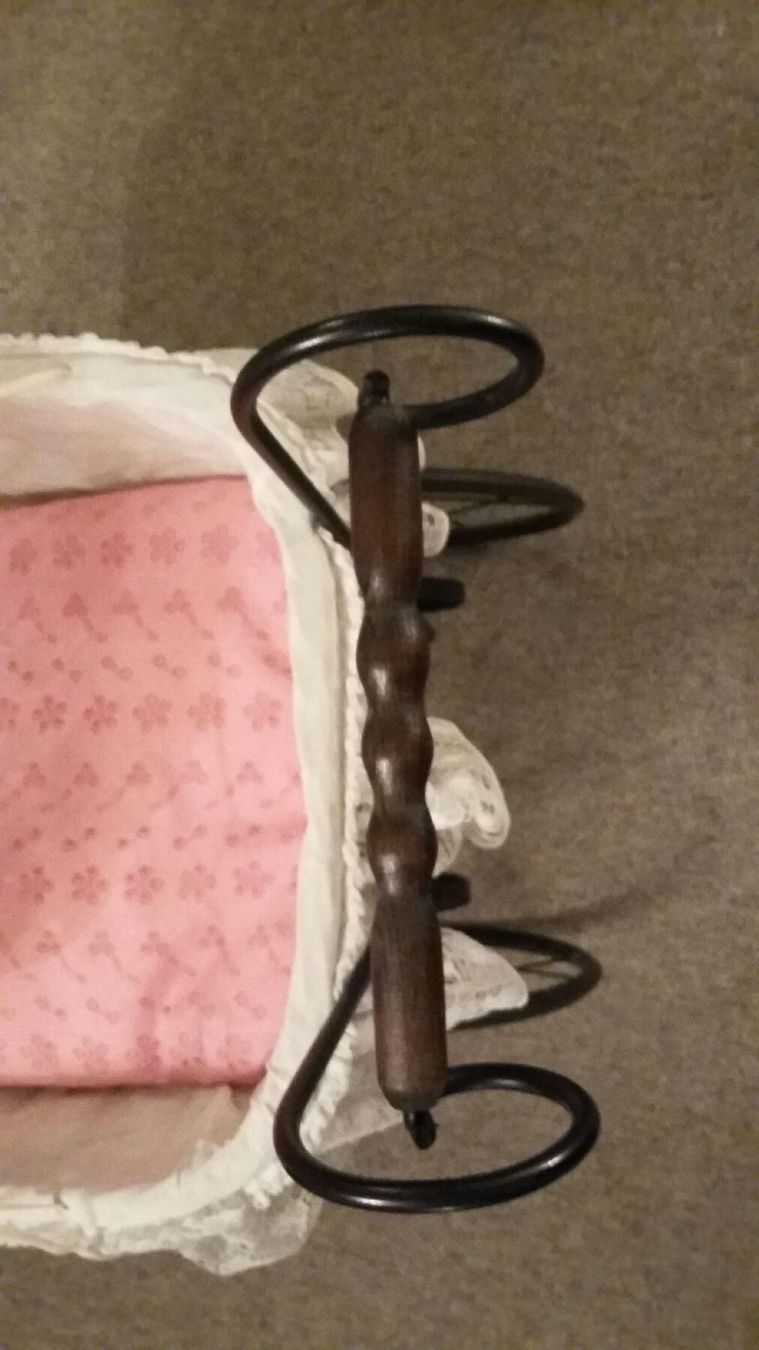 Kinderwagen: Antik Korb baby wageli mit dantell dach – Gebraucht aus Bern von Imamrashed 4
