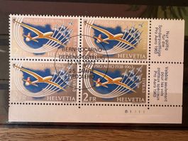 Flugpost 1963 4er Block o Ersttagstempel 13.7.63