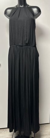 TOP - Gr 38/M ZARA Maxi Kleid Satin-Optik mit Spitze