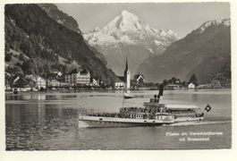 FLÜELEN mit Bristenstock - Dampfschiff Schwyz
