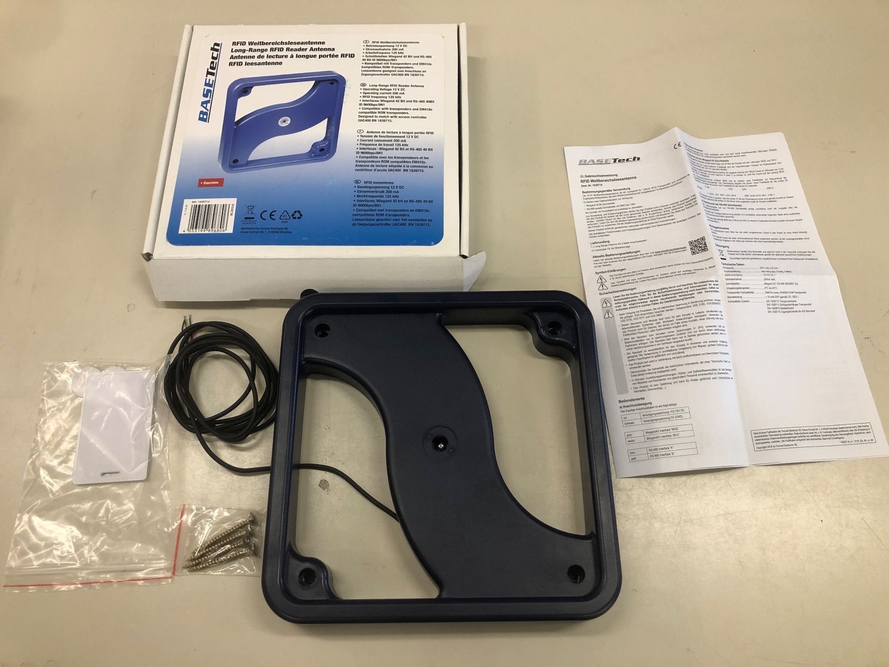 Kit di costruzioni: Basetech RFID Weitbereichsantenne 1839714 – Usato da Saas-Grund venduto da Knabberch