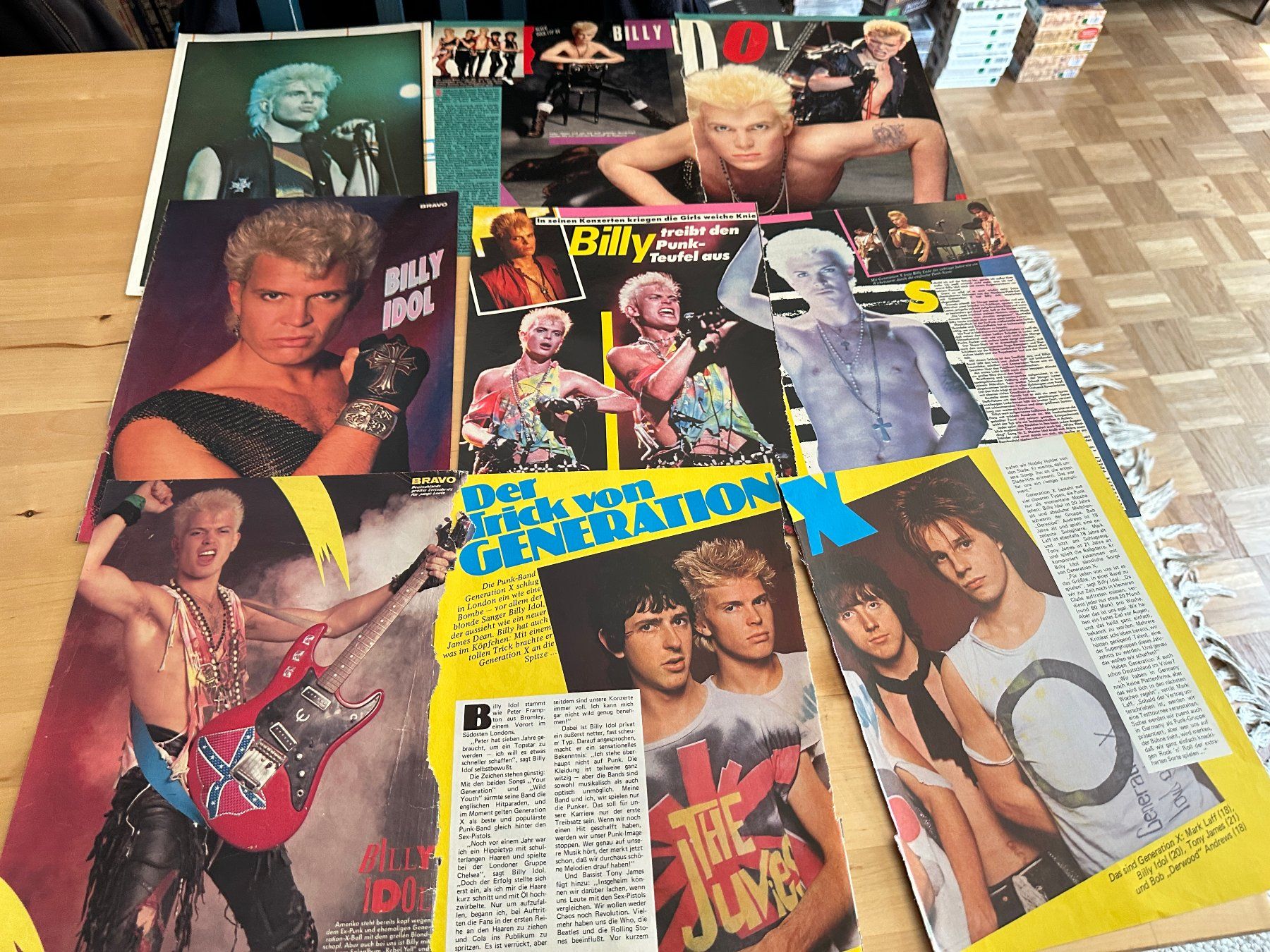 Riviste & Magazine: BILLY IDOL STEVE STEVENS GENERATION X PUNK Berichte Poster – Usato da Basel venduto da Partridge 5