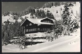 AK Wengen, Chalet Sunnehalde im Schnee