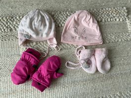 Kindermütze und Handschuhe für 1-2 Jährige