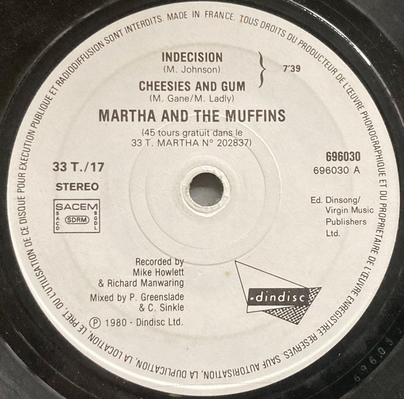 Dischi in vinile: MARTHA AND THE MUFFINS - TRANCE AND DANCE – Usato da Poliez-Pittet venduto da Newtown-Records 1