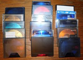 16 Minidisk mit Hüllen , zeigt immer Error an, + 10 Hüllen