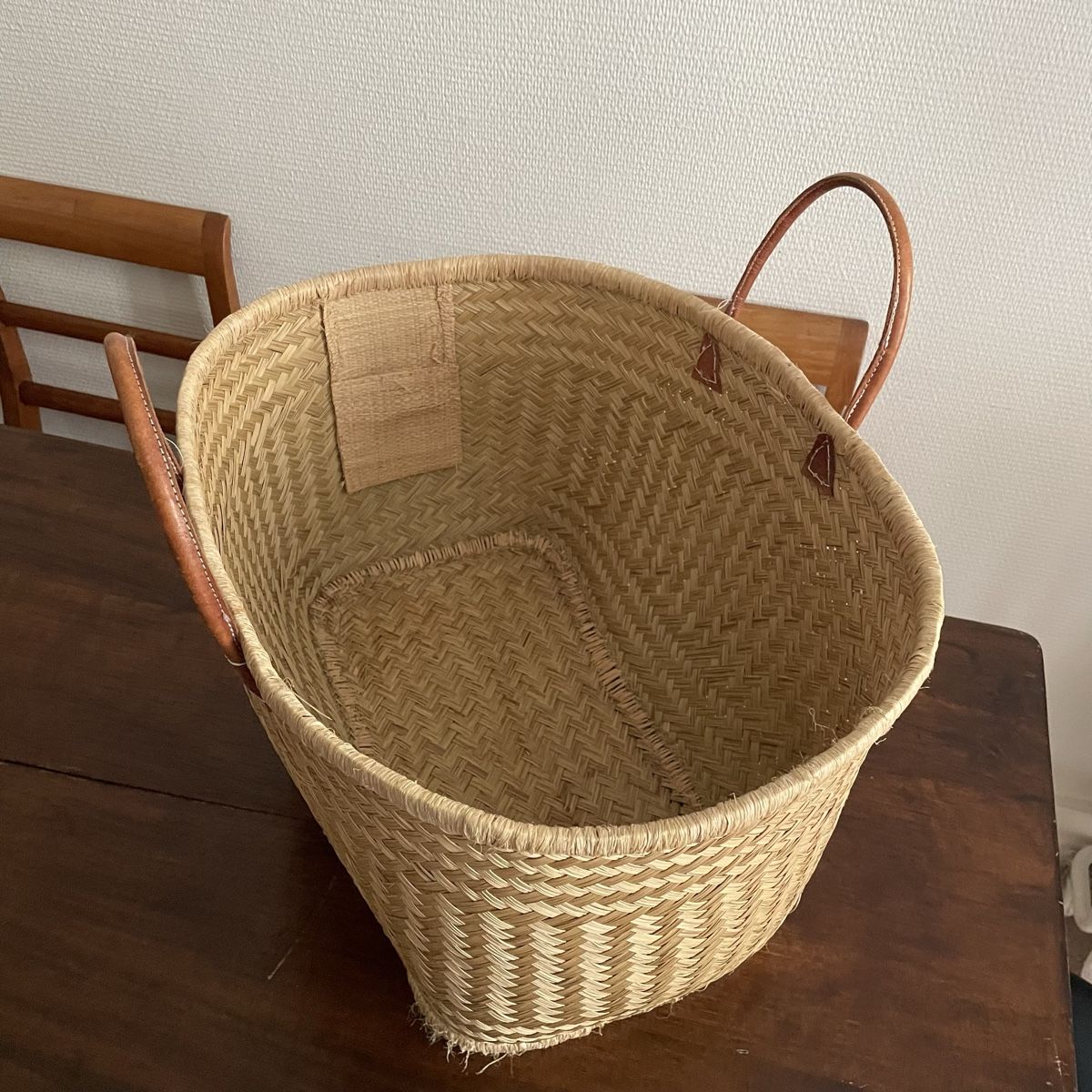 Autres articles pour la maison: Beau panier avec anses en cuir – D'occasion à Lausanne par Heinic 1