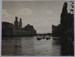 Originalfoto Zürich Fleischhalle / Grossmünster 1933 / 35