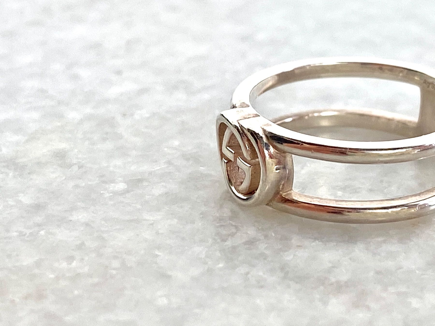 Gucci Anelli: GUCCI Ring 925 Silber Interlocking G Open Band – Usato da Kriens venduto da hannaandkiko 4