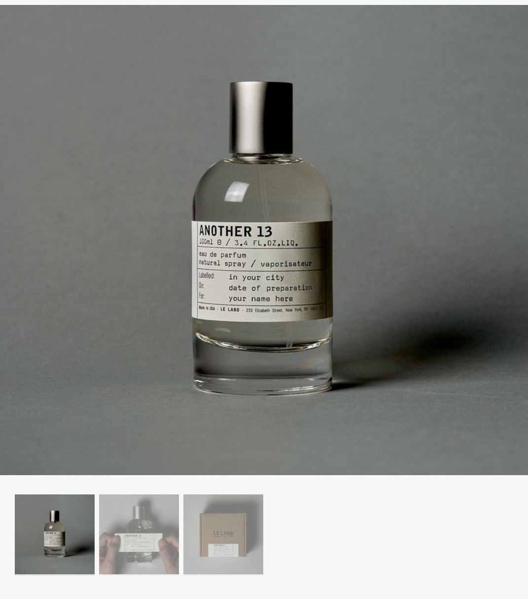 Le Labo Profumi & Eau de Toilette: Le Labo Another 13 - 100ml New – Nuovo e nell'imballaggio originale da Zürich venduto da lor_x6yf