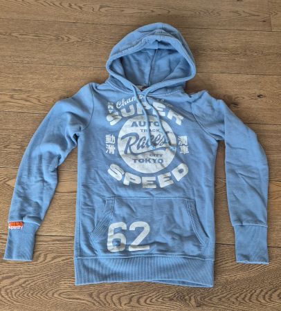 Superdry Kapuzenpullover, Gr. S, hellblau