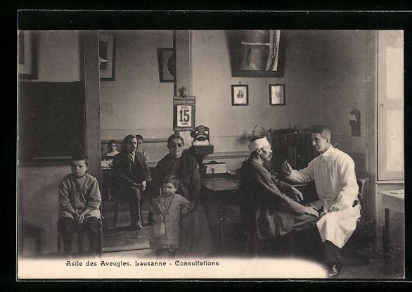Cartes postales: AK Lausanne, Asile des Aveugles, Blinde – D'occasion à Berlin par bartko-reher