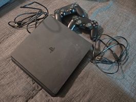 Sony PlayStation 4 Slim 500GB – Jet Black | mit 2 Controller