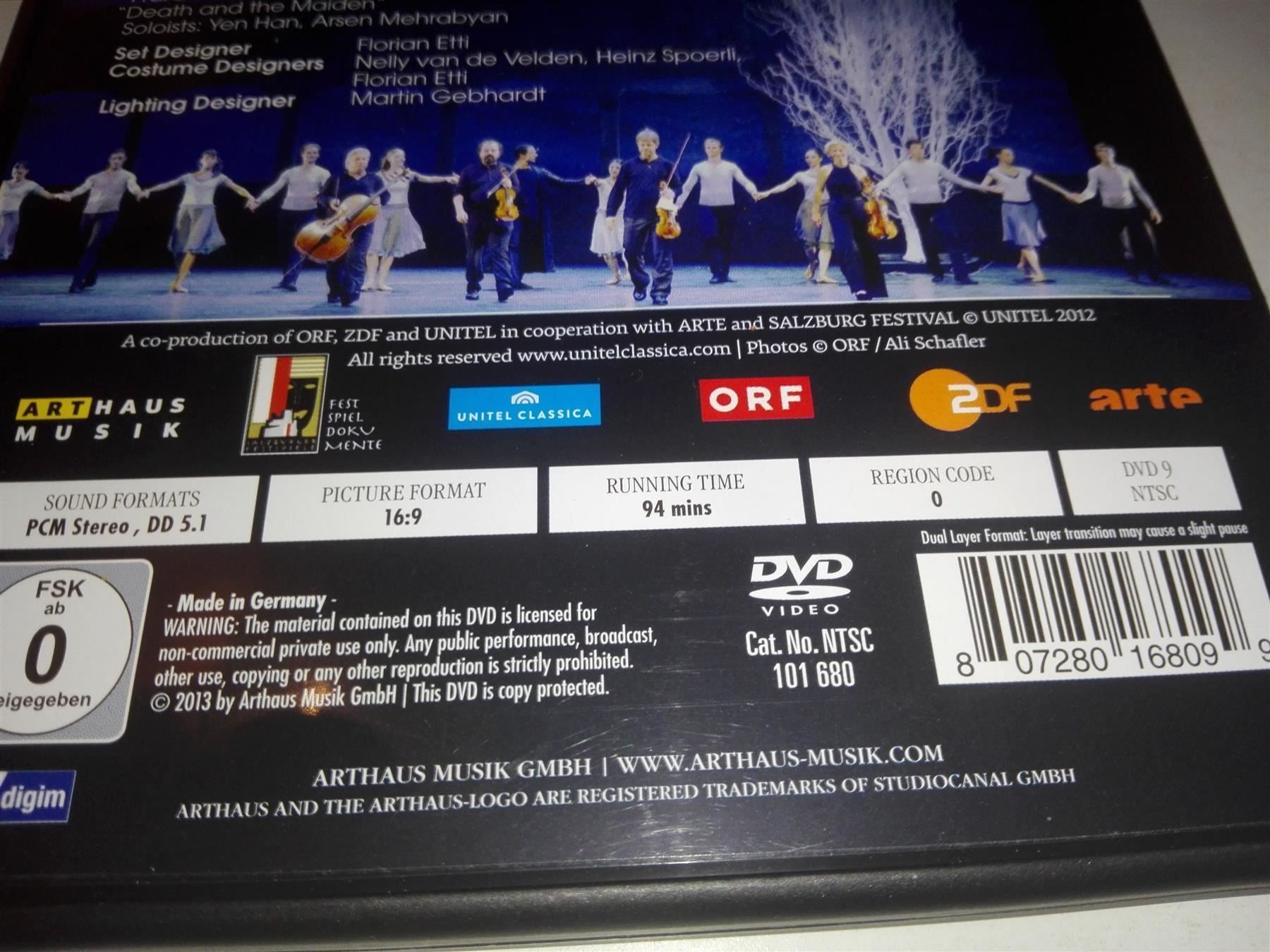 Tutti i DVDs: Dance & Quartet-Three Ballets     (Heinz Spörli) – Usato da St. Gallen venduto da elk2021 7