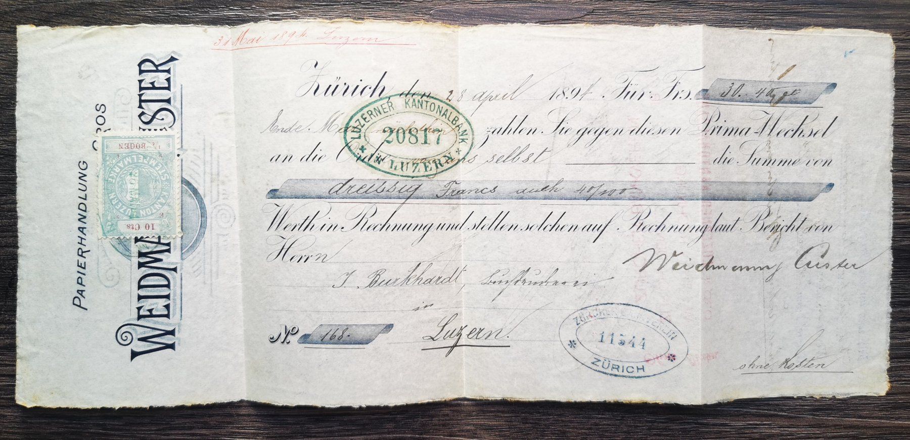 Tutti i francobolli: TR48 Enveloppe + Timbre Suisse 1892 – Usato da Cousset venduto da Patrick_Collections 2