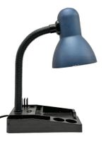 Lampe de bureau GG Type G224 en métal émaillé bleu. Italie
