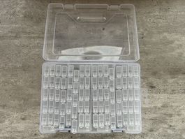 Aufbewahrungsbox für Rocailles-Perlen mit Fächern