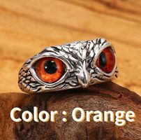 Ring Eule, Owl orange Augen, orange Eyes