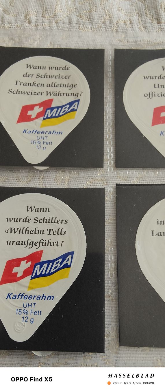Kaffeerahmdeckel: Kaffeerahmdeckeli – Gebraucht aus Volken von katz5 1