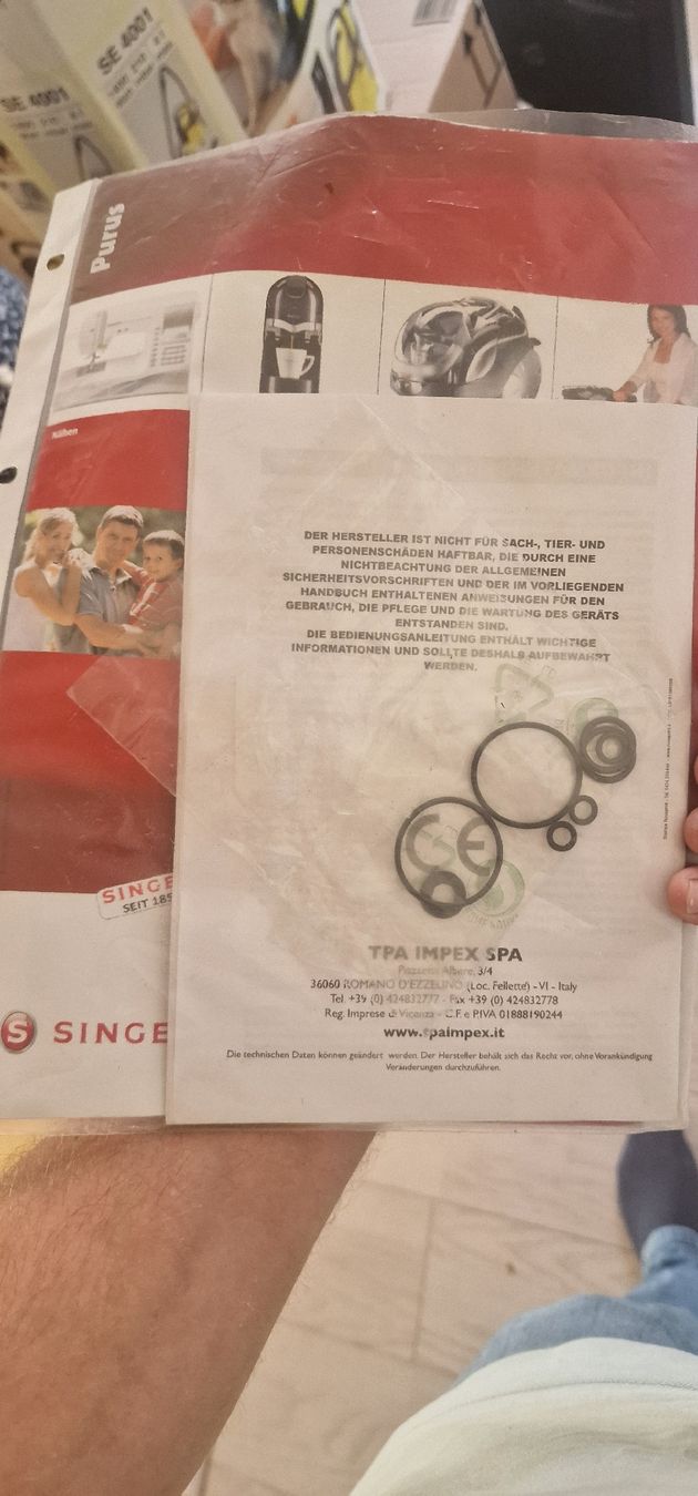 Singer Pulitori a vapore: SINGER dampfsauger DEFEKT – Difettoso da Konolfingen venduto da O.K94 4