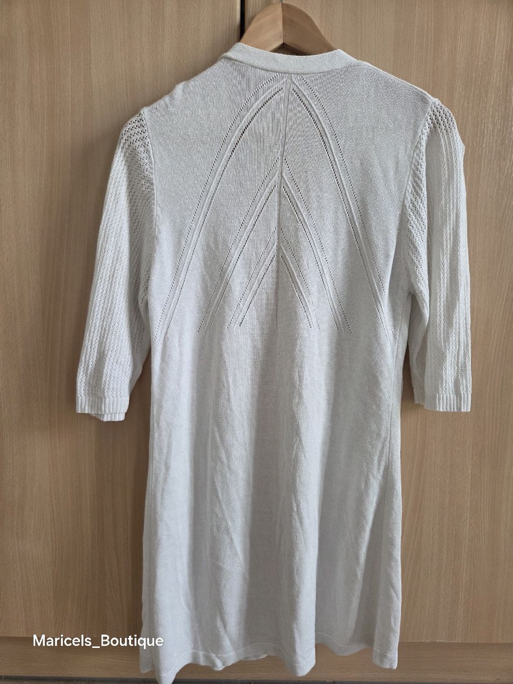Bolero: Cardigan white short sleeves size S to M with glitter  – Usato da Winterthur venduto da Maricels_Boutique 5