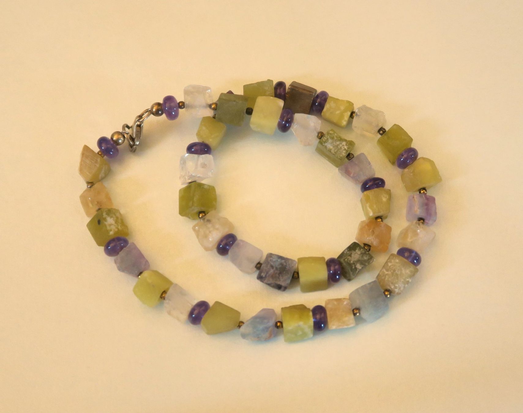 Catenine: Kette Fluorit/Calcit roh – Usato da Brittnau venduto da marlenestone 1