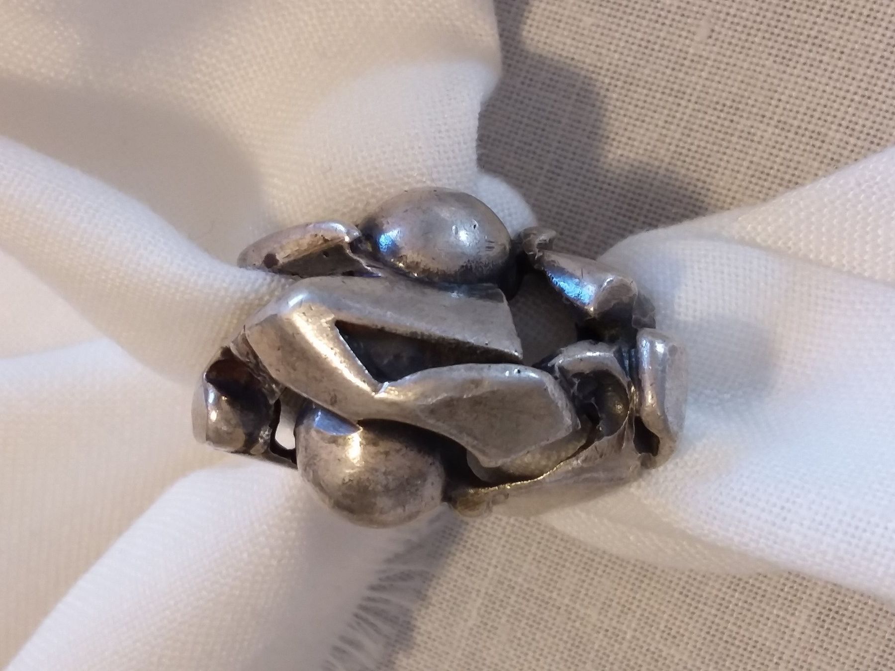 Ringe: Vintage 70er Modernist Handmade Silber Ring, 54 – Gebraucht aus Zürich von sanwit 9