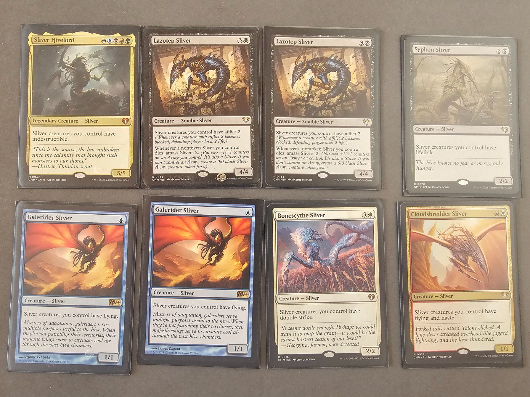 Magic The Gathering Sammelbilder & Trading cards: Magic the Gathering Sliver Bundle (9 rare + 2 uncommon) – Neu (gemäss Beschreibung) aus Läufelfingen von struuub92 1