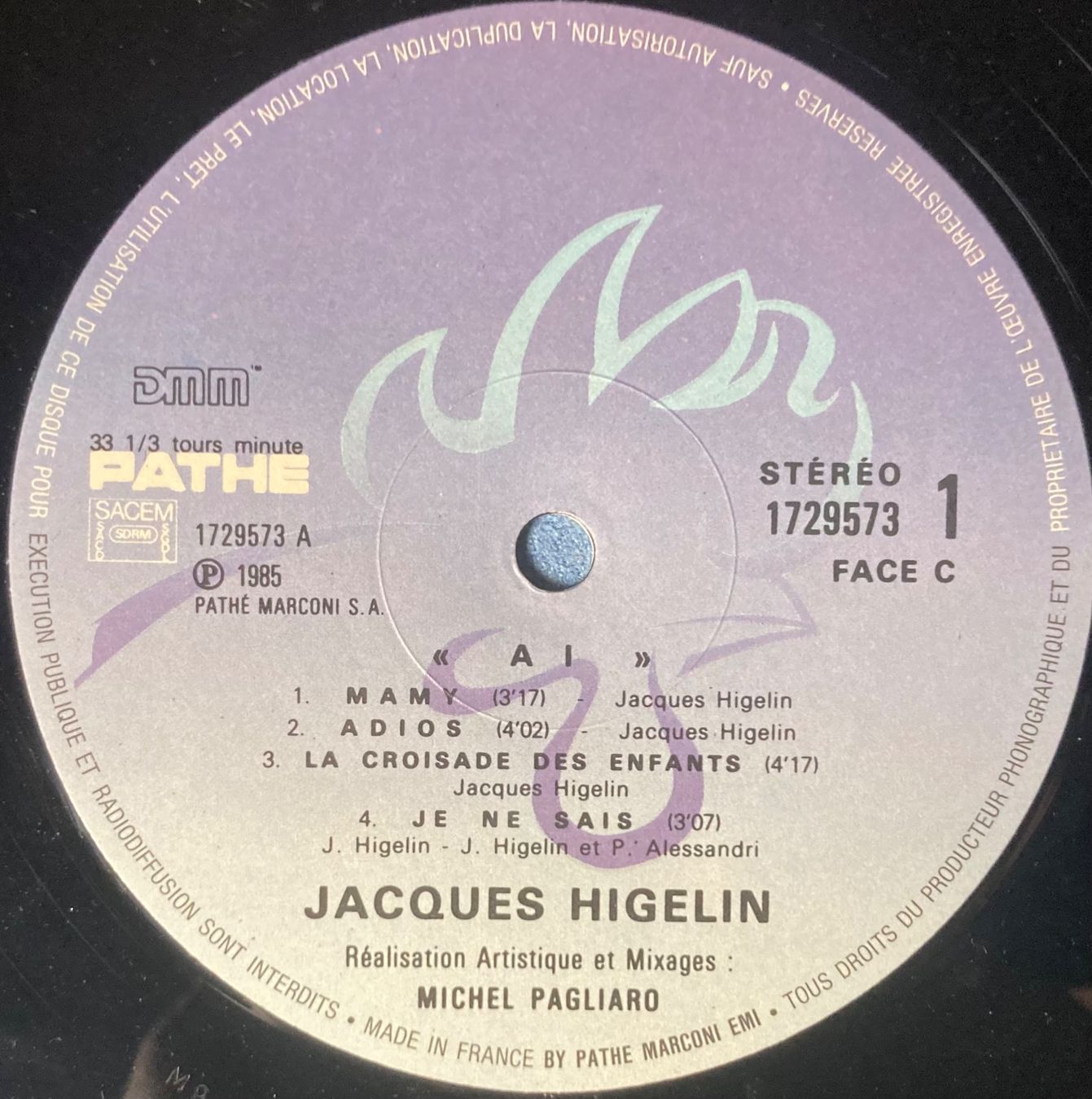 Dischi in vinile: JACQUES HIGELIN - AÏ – Usato da Poliez-Pittet venduto da Newtown-Records 4