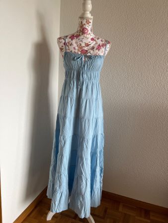 Sommerliches hellblaues Maxikleid Gr. 36 neu mit Etikett