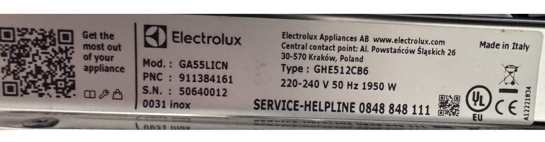 Electrolux Lavastoviglie: Geschirrspühler CH-Norm 55cm, Integriert – Usato da Wallisellen venduto da MicheleM02 1