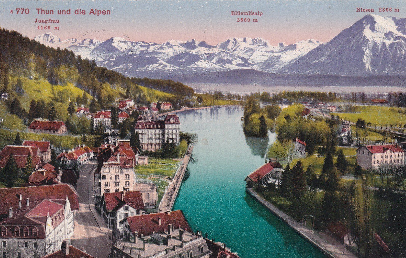 Cartes postales: Thun mit die Alpen 1920 – D'occasion à Cormoret par Pascalll2001